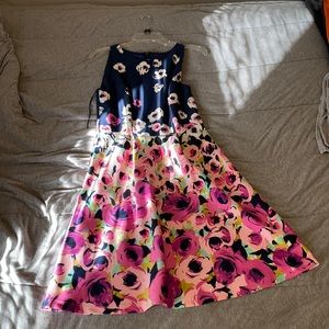 Adriana papell floral dress